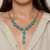 Turquoise Cascade Radiance Necklace