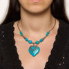 Turquoise Embrace Heart Necklace