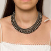 Desert Midnight Silver-tone Necklace