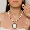Ivory Horizon Necklace & Earring Set