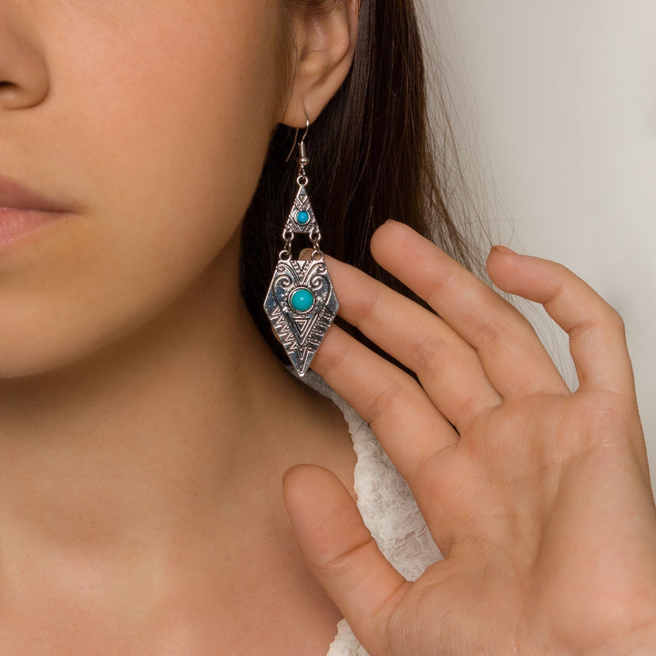 Talasi Turquoise Dagger Earrings