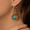 Solara Halo Drop Earrings