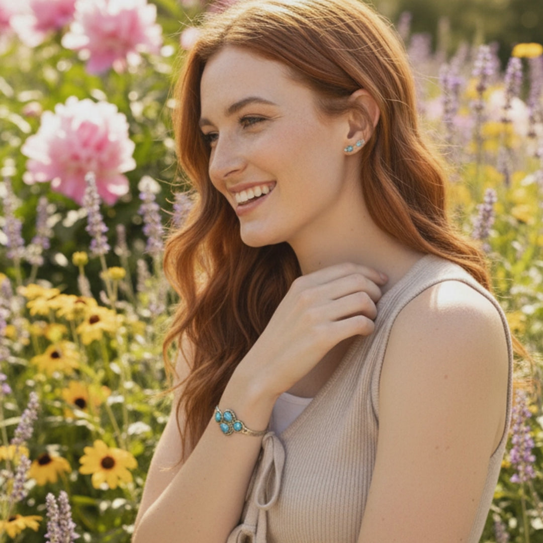 Turquoise Whispers Cuff Bracelet