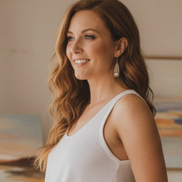 Copper Desert Cactus Earrings